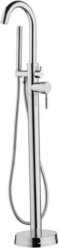 Schutte Badkraan Vrijstaand Schütte Cornwall 110 cm Metalen Greep en Keramische Schijven Chroom