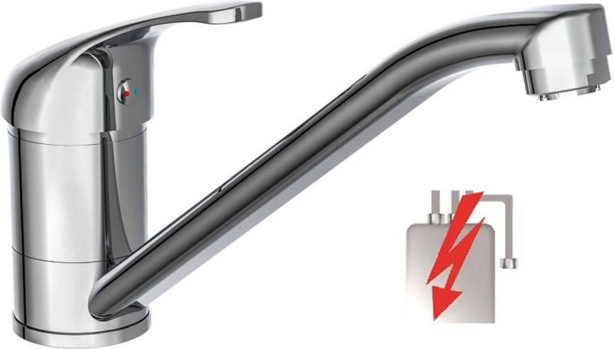 Schütte Keukenmengkraan Schutte Ultra Draaibare Uitloop Lage Druk Chroom - Foto 2