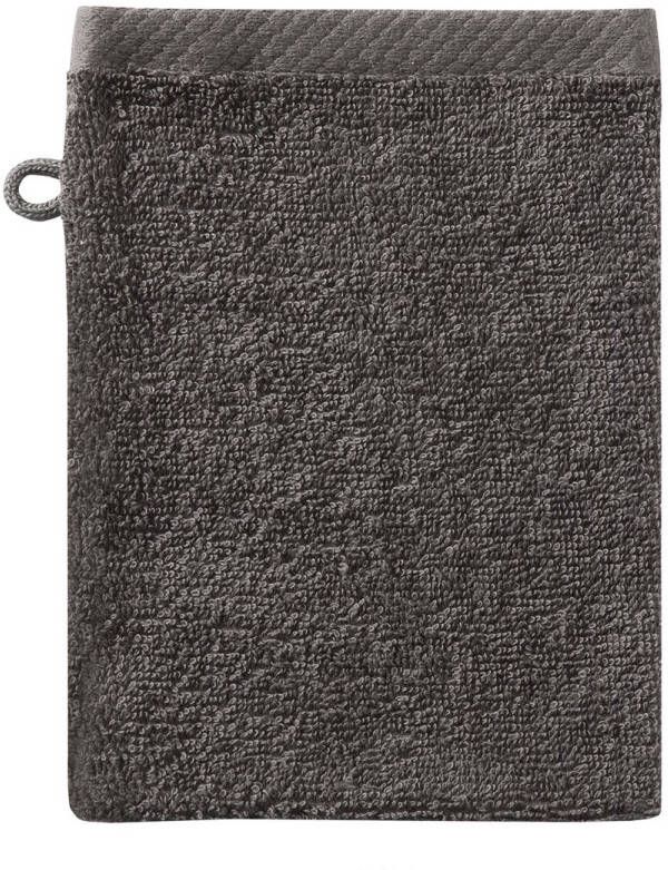 Seahorse Pure Washand 16x21cm basalt Set van 3