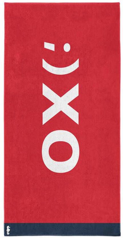 Seahorse XO strandlaken 100% katoen 100x180 cm Red