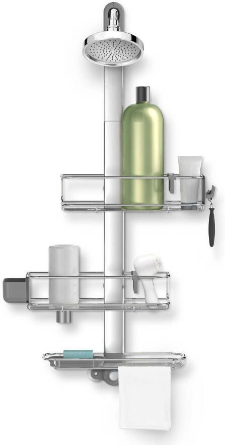 Simplehuman Doucherek Shower Caddy Groot Roestvast Staal Zilver