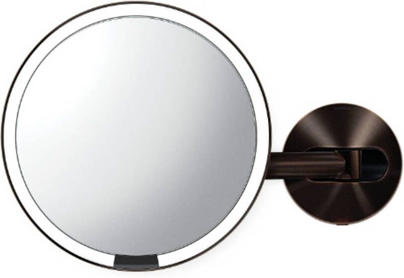 Simplehuman Sensor Spiegel met Wandbevestiging 20 cm Brons