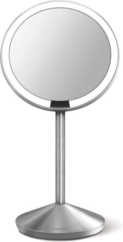Simplehuman Spiegel met Sensor 12 cm 10x Vergroting Opvouwbaar Roestvast Staal Zilver