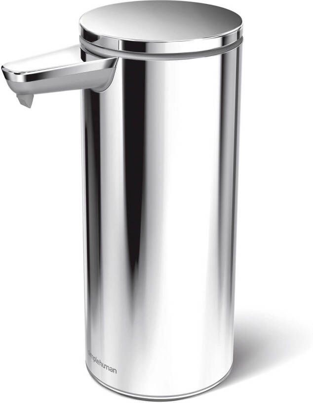 Simplehuman Zeepdispenser met Sensor Oplaadbaar 266 ml Roestvast Staal Zilver