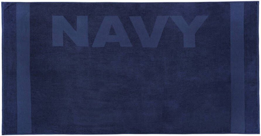 Slaaptextiel Zavelo Navy Strandlaken Donkerblauw (100x200 cm)