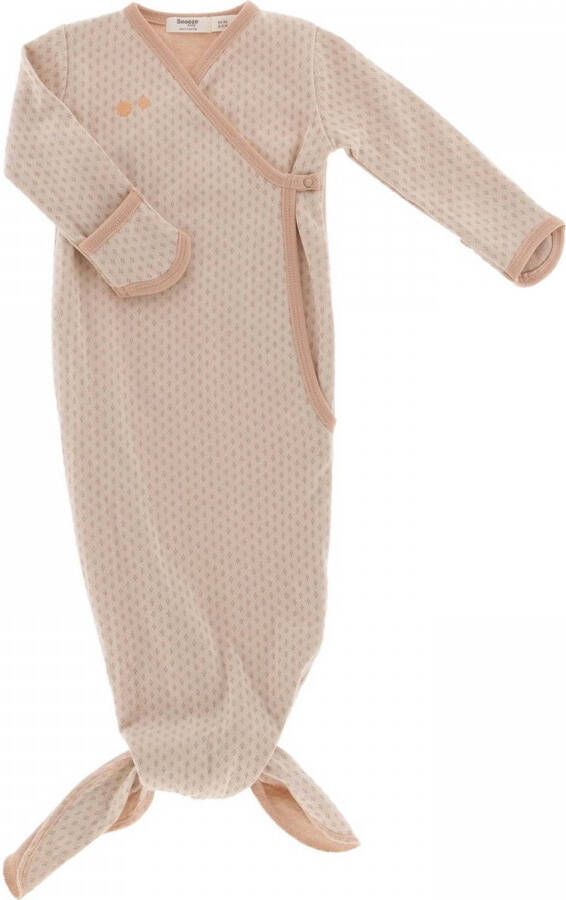 Snoozebaby pyjama Milky Rust katoen lichtbruin mt 3-6 maanden