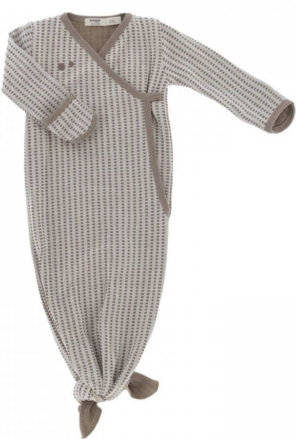 Snoozebaby pyjama Warm junior katoen bruin mt 3-6 maanden