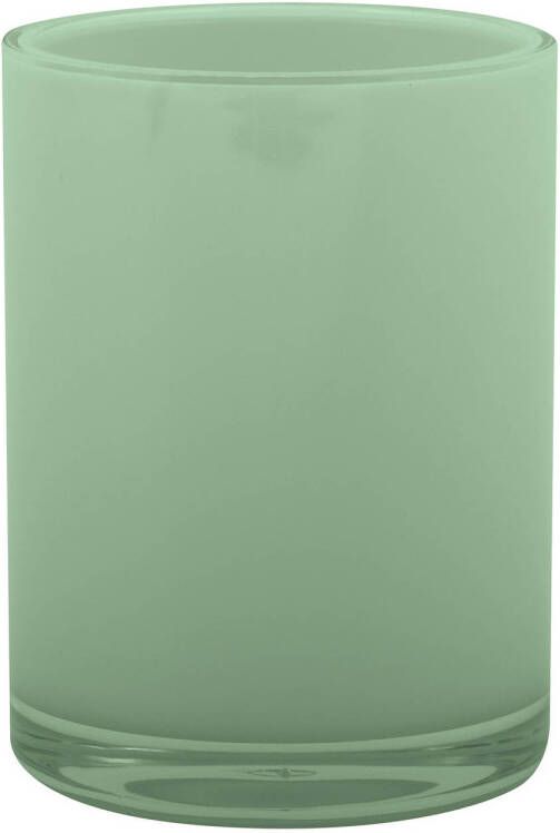 Spirella MSV Badkamer drinkbeker Aveiro PS kunststof groen 7 x 9 cm Tandenborstelhouders