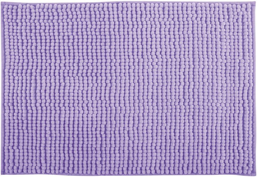 MSV Badkamerkleed badmat tapijtje voor op de vloer lila paars 50 x 80 cm Microvezel Badmatjes