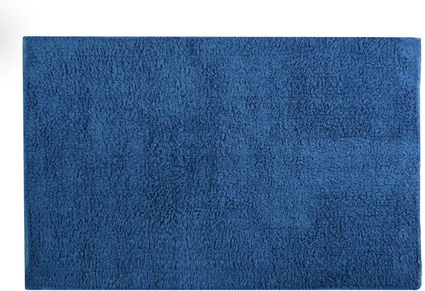 MSV Badkamerkleedje badmat tapijt voor de vloer donkerblauw 40 x 60 cm Badmatjes