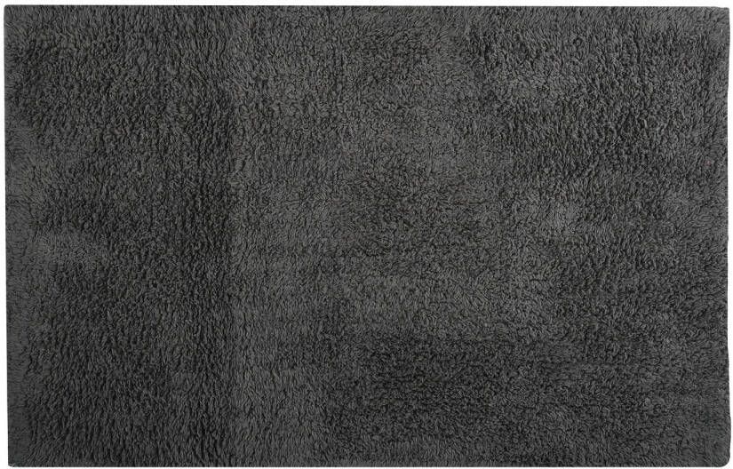 MSV Badkamerkleedje badmat tapijt voor de vloer donkergrijs 40 x 60 cm Badmatjes