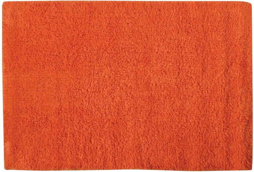 MSV Badkamerkleedje badmat tapijt voor de vloer oranje 40 x 60 cm Badmatjes