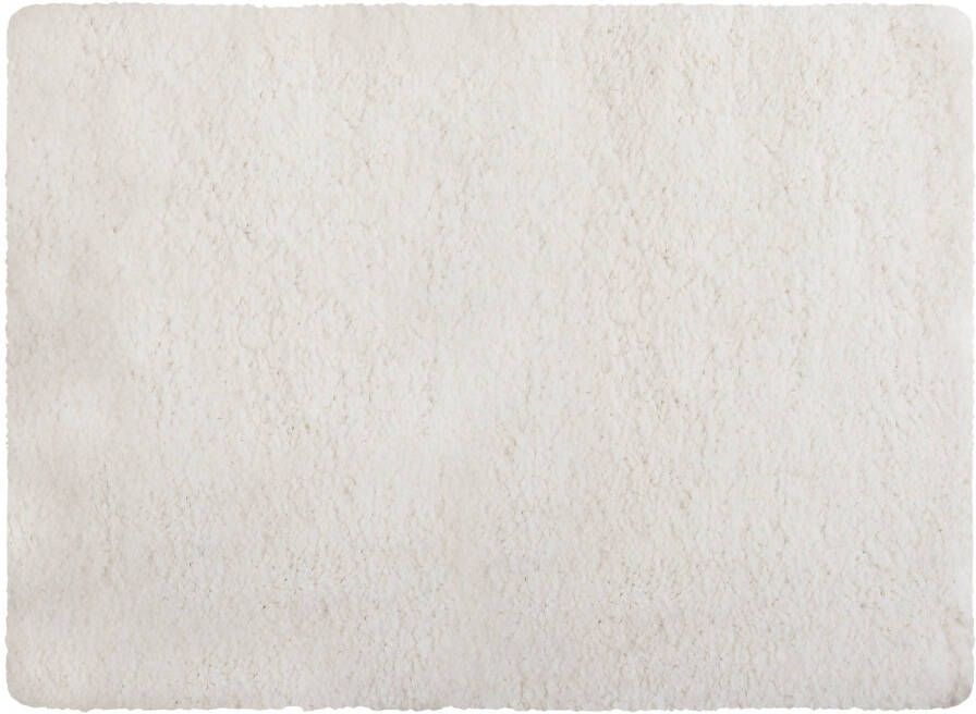 MSV Badkamerkleedje badmat tapijt voor de vloer wit 50 x 70 cm langharig Badmatjes