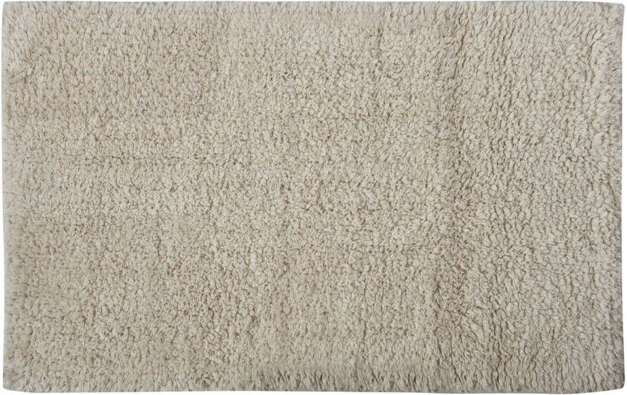 MSV Badkamerkleedje badmat voor op de vloer creme wit 45 x 70 cm Badmatjes