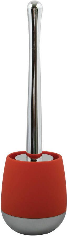 Spirella MSV Bilbao Toilet wc-borstel houder kunststof rood 38 cm Toiletborstels