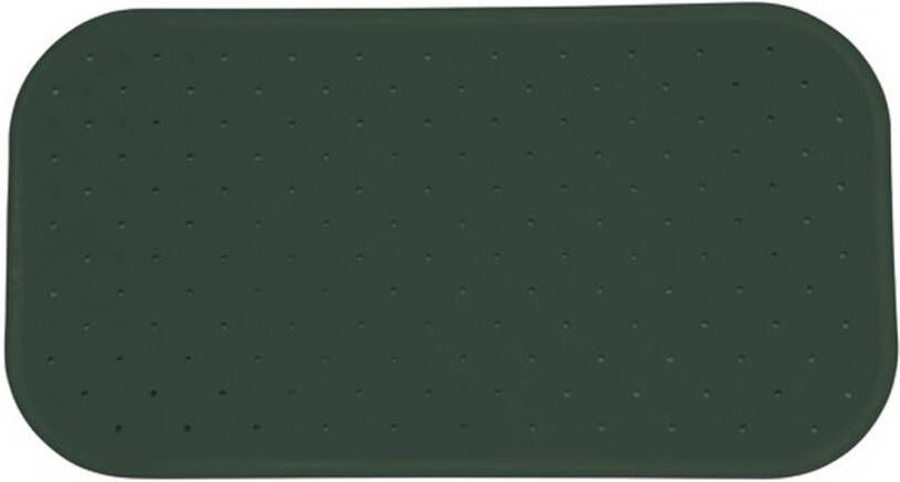 MSV Douche bad anti-slip mat badkamer rubber groen 36 x 65 cm Badmatjes