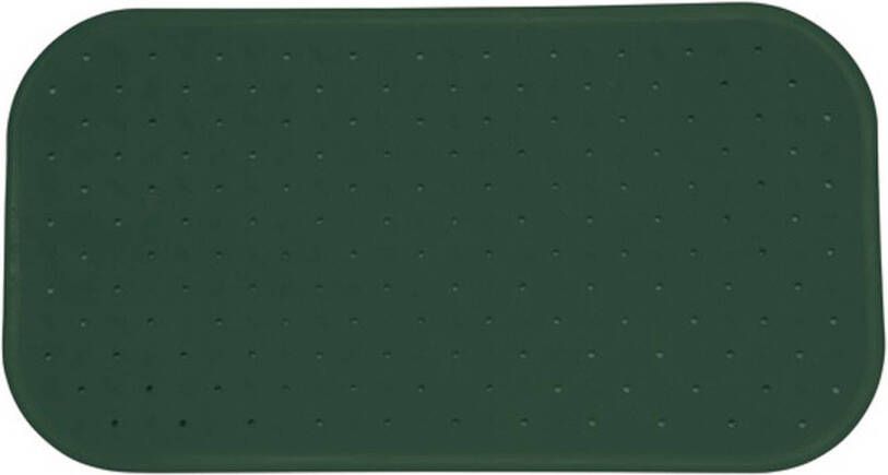 MSV Douche bad anti-slip mat badkamer rubber groen 36 x 97 cm Badmatjes