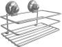 Spirella MSV doucherek zilver 20 x 12 cm metaal Douche- en badrekjes - Thumbnail 1