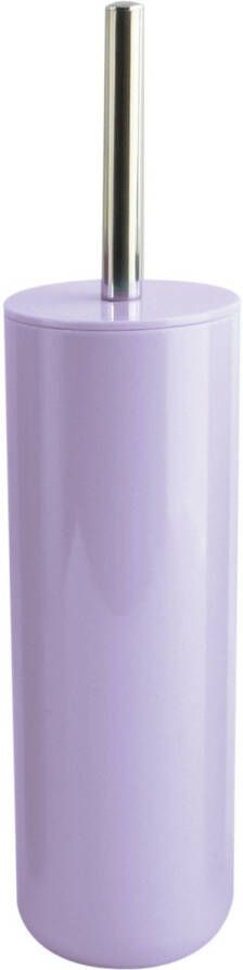Spirella MSV Porto Toilet wc-borstel in houder kunststof lila paars 38 cm Toiletborstels