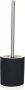 Spirella MSV Shine Toilet wc-borstel houder keramiek metaal donker marine blauw 38 cm Toiletborstels - Thumbnail 1