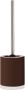 Spirella MSV Shine Toilet wc-borstel houder keramiek metaal donkerbruin 38 cm Toiletborstels - Thumbnail 1