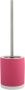 Spirella MSV Shine Toilet wc-borstel houder keramiek metaal fuchsia roze 38 cm Toiletborstels - Thumbnail 1