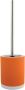 Spirella MSV Shine Toilet wc-borstel houder keramiek metaal oranje 38 cm Toiletborstels - Thumbnail 1
