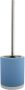 Spirella MSV Shine Toilet wc-borstel houder keramiek metaal pastel blauw 38 cm Toiletborstels - Thumbnail 1