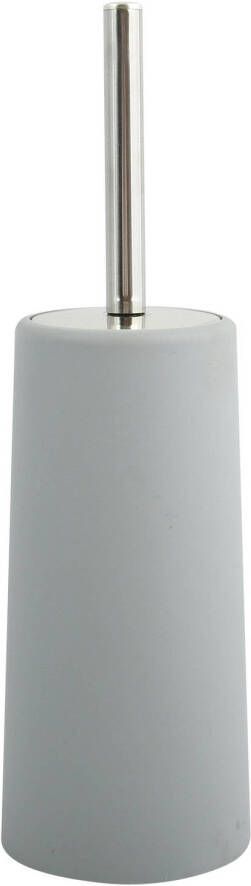 Spirella MSV Toiletborstel houder WC-borstel lichtgrijs kunststof 35 cm Toiletborstels