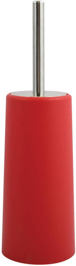 Spirella MSV Toiletborstel houder WC-borstel rood kunststof 35 cm Toiletborstels