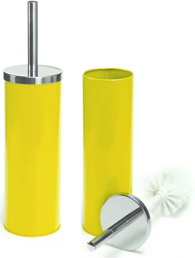Spirella MSV Toiletborstel in houder wc-borstel 2x metaal appelgroen 38 cm Toiletborstels