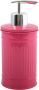 Spirella MSV Zeeppompje dispenser Industrial metaal fuchsia roze 7.5 x 17 cm 250 ml Zeeppompjes - Thumbnail 1
