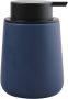 Spirella MSV Zeeppompje dispenser Malmo Keramiek donkerblauw zwart 8 5 x 12 cm 300 ml Zeeppompjes - Thumbnail 1