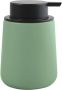 Spirella MSV Zeeppompje dispenser Malmo Keramiek groen zwart 8 5 x 12 cm 300 ml Zeeppompjes - Thumbnail 1