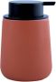 Spirella MSV Zeeppompje Dispenser Malmo Keramiek terracotta zilver 8 5 x 12 cm 300 ml Zeeppompjes - Thumbnail 1