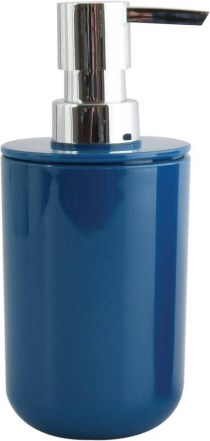 Spirella MSV Zeeppompje dispenser Porto PS kunststof marine blauw 7 x 16 cm 260 ml Zeeppompjes
