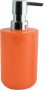 Spirella MSV Zeeppompje dispenser Porto PS kunststof oranje 7 x 16 cm 260 ml Zeeppompjes - Thumbnail 1