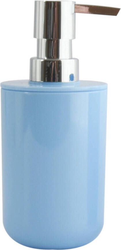 Spirella MSV Zeeppompje dispenser Porto PS kunststof pastel blauw 7 x 16 cm 260 ml Zeeppompjes