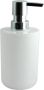 Spirella MSV Zeeppompje dispenser Porto PS kunststof wit zilver 7 x 16 cm 260 ml Zeeppompjes - Thumbnail 1
