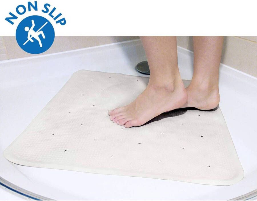 Tatkraft FINE Antislip Badmat Met 145 Zuignappen 55x55 cm Vierkant