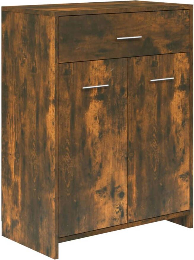 The Living Store Badkaast Classic Kast 60 x 33 x 80 cm Gerookt eiken