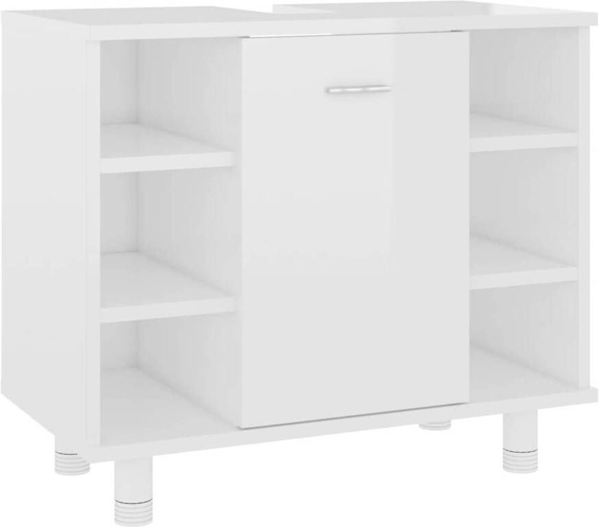 The Living Store Badkaast Hoogglans wit 60 x 32 x 53.5 cm Spaanplaat