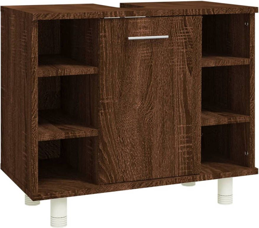 The Living Store Badkaast naam Kast 60 x 32 x 53.5 cm Bruineiken