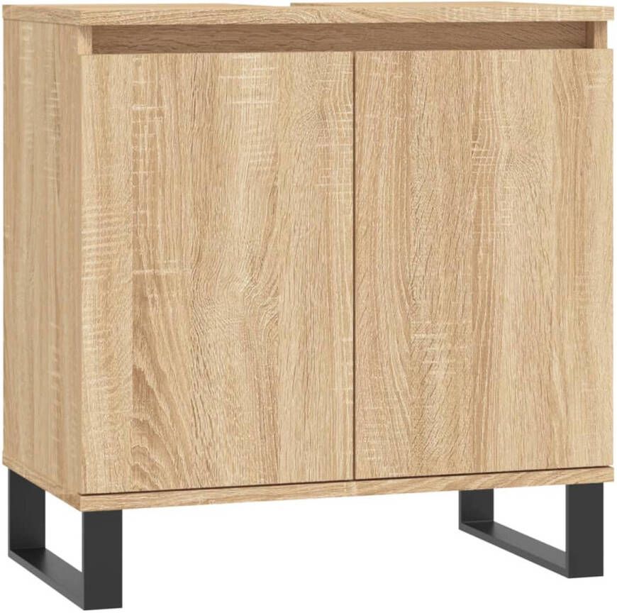 The Living Store Badkaast Sonoma Eiken 58 x 33 x 60 cm Duurzaam materiaal