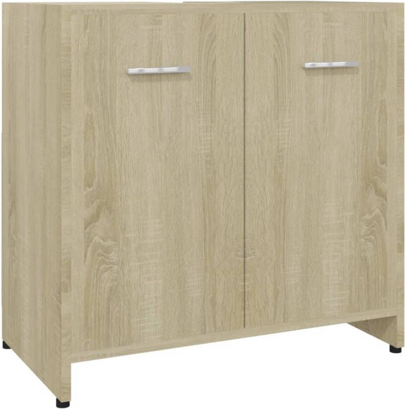 The Living Store Badkaast Sonoma eiken 60 x 33 x 61 cm Stevig spaanplaat