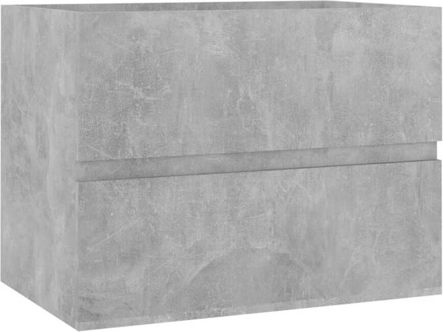 The Living Store Gootsteenkast Betongrijs 60 x 38.5 x 45 cm Met 1 lade