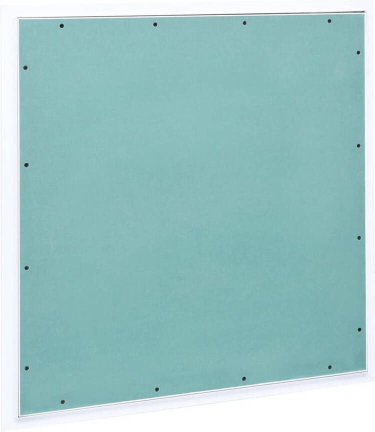 The Living Store Inspectieluik Groene Gipsplaat Groot For 500 x 500 mm Veersloten Aluminium Frame