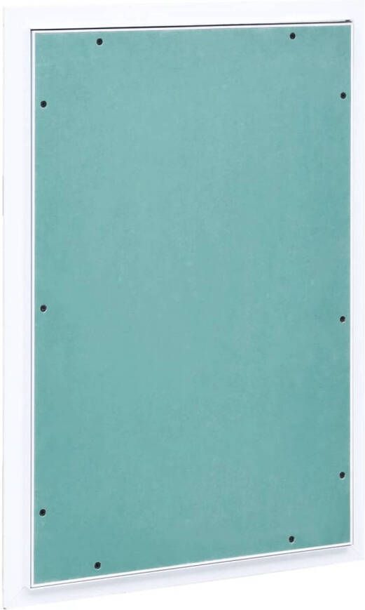The Living Store Inspectieluik Groot Groen 400x600mm Aluminium Gipsplaat