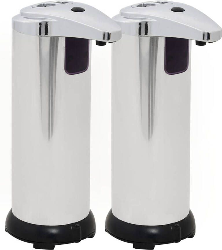 The Living Store Zeepdispensers Automatische vrijstaande 7.5 x 10.5 x 19 cm Infrarood bewegingssensor
