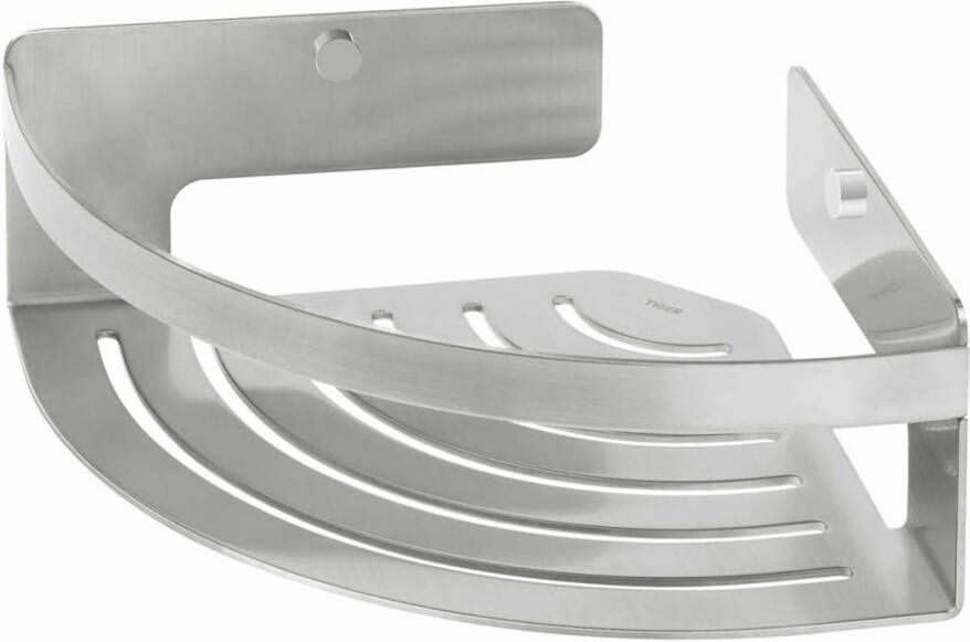 Tiger Caddy Douchemand Hoek 18.4x18.4x7cm geborsteld RVS 1400430946